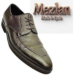 Mezlan Men’s Brown Leather Oxford Shoes Size 10.5 M Lepanto Made in Spain Used